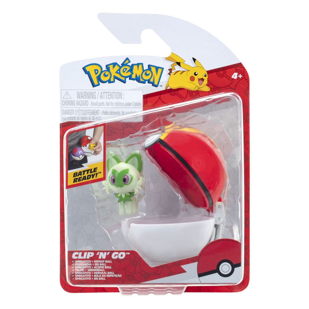 Pokémon Clip'n'Go Poké Balls Poussacha & Bis Ball