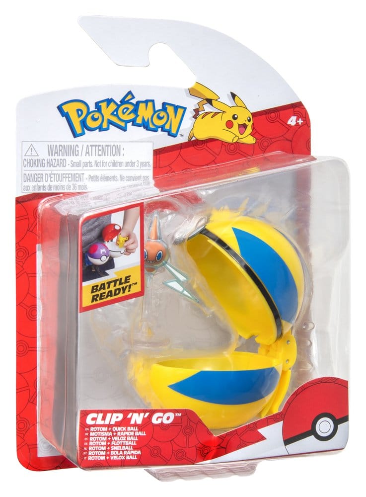 Pokémon Clip 'n' Go figurine d'action Wave 21 Motisma & Rapide Ball