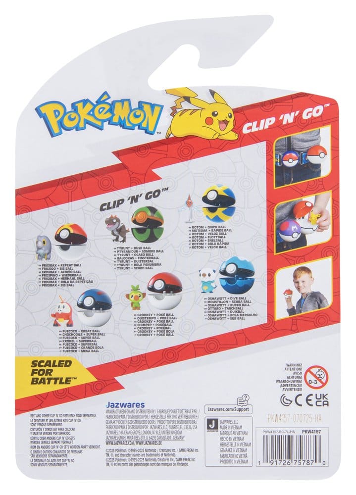 Pokémon Clip 'n' Go figurine d'action Wave 21 Ouistempo & Poké Ball