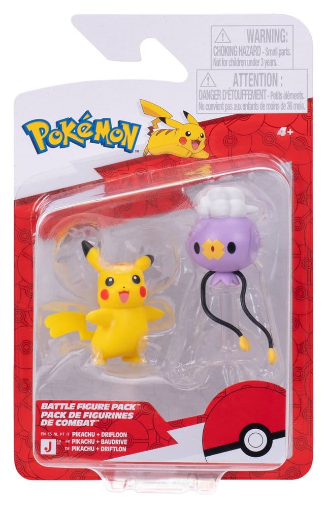 Pokémon Battle Figure figurines 2-Pack Baudrive & Pikachu