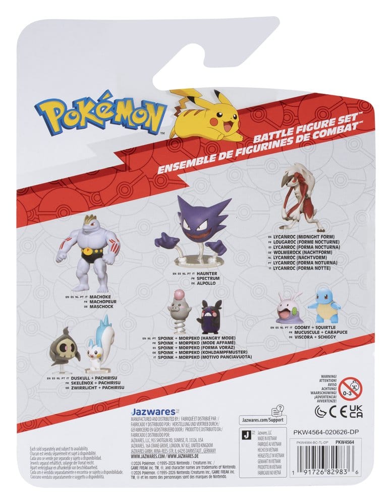 Pokémon Battle Figure Set figurines Bulbizarre, Ditto & Ossatueur d'Alola (Pack de 3)