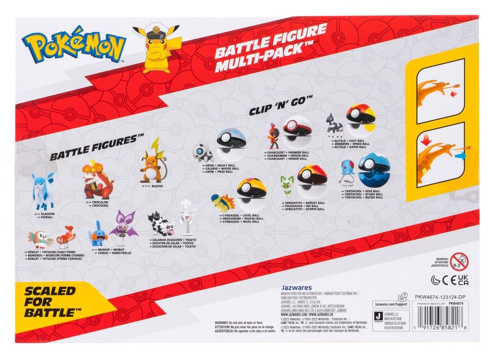 Pokémon Battle Figure figurines 6-Pack Multi-Pack