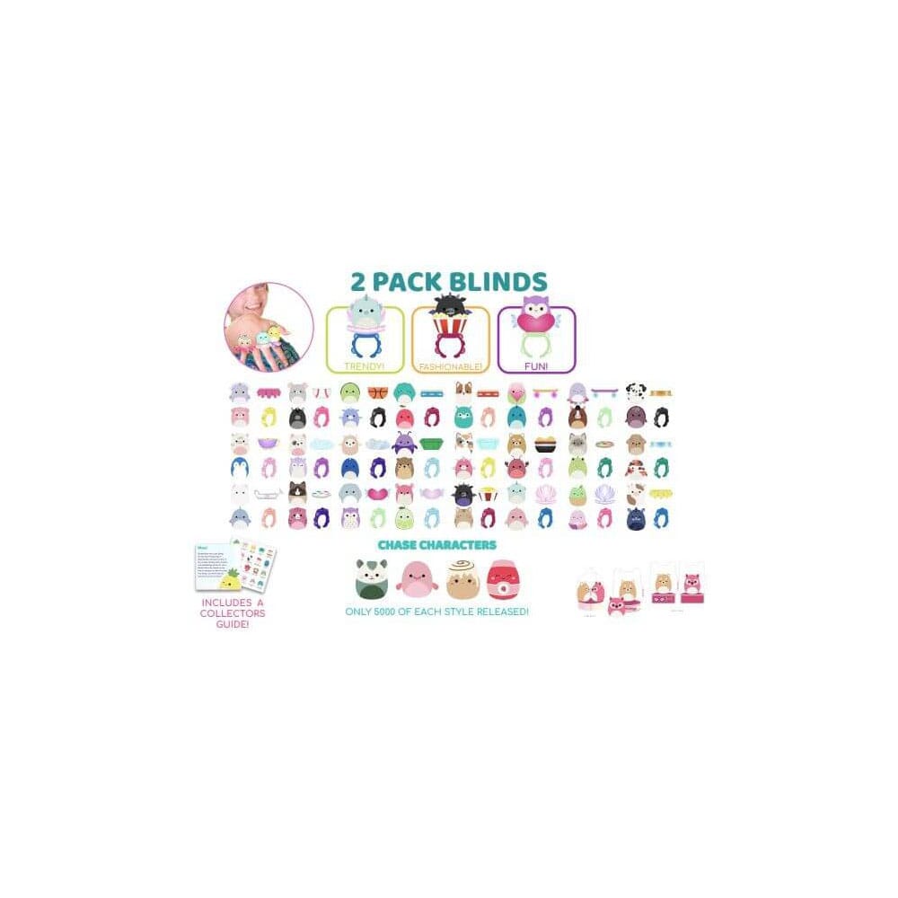 Squishmallow Squish a longs pack 8 mini figurines Style 4 3 cm