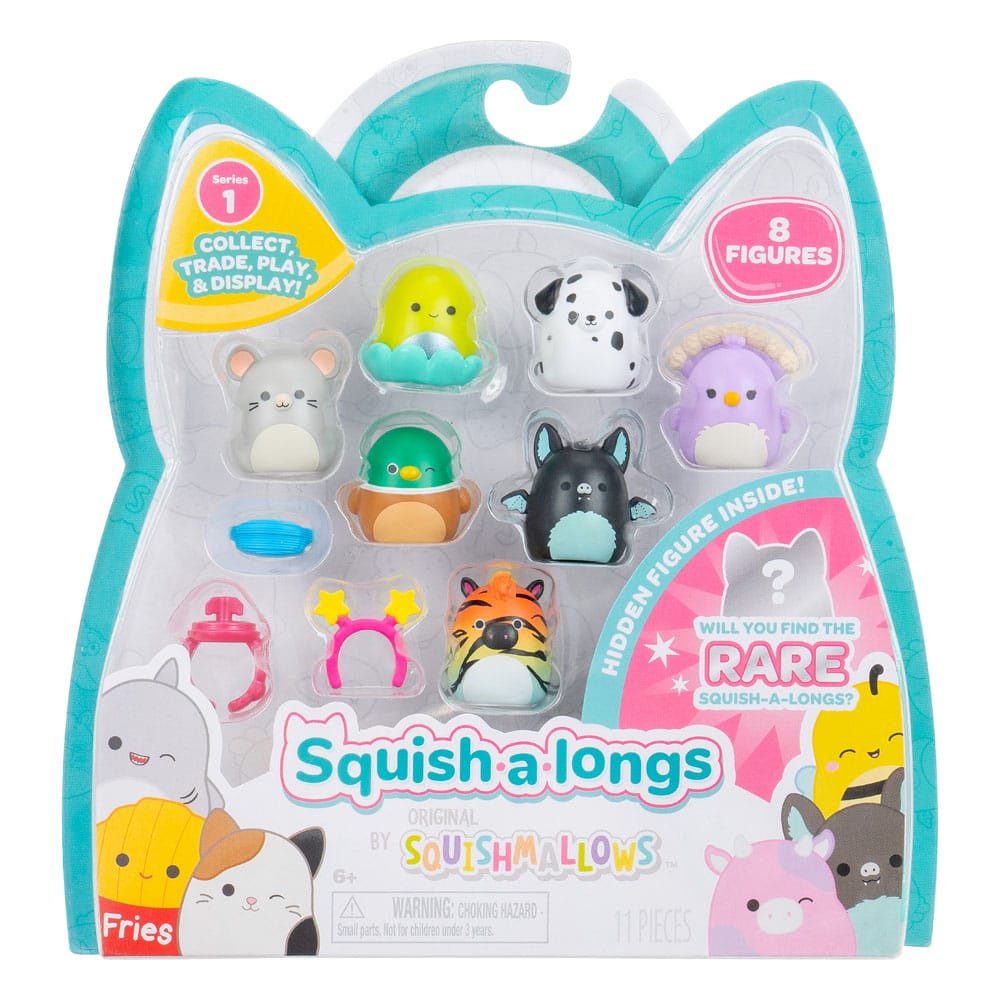 Squishmallow Squish a longs pack 8 mini figurines Style 4 3 cm