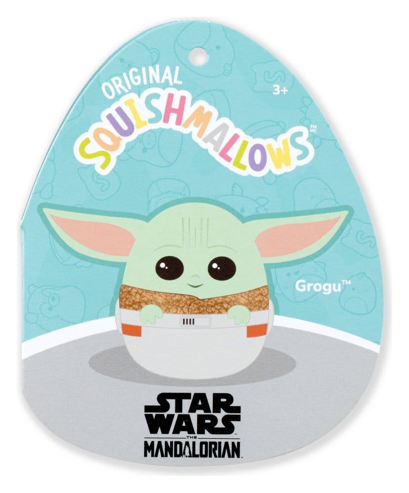 Squishmallows Star Wars peluche Grogu dans son sac de transport 20 cm