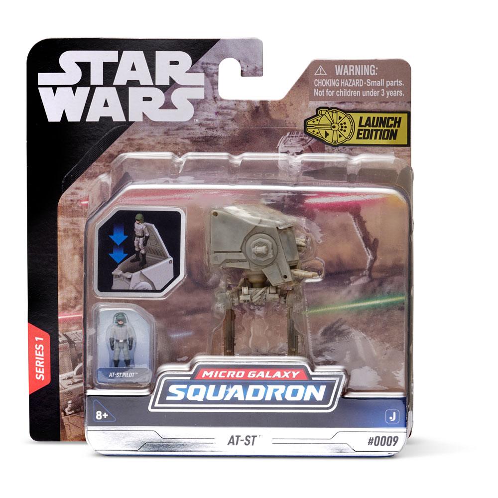 Star Wars Micro Galaxy Squadron véhicule avec figurine AT-ST 7,5 cm