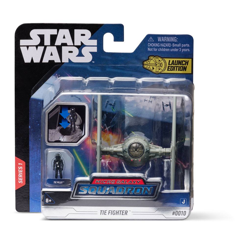 Star Wars Micro Galaxy Squadron véhicule avec figurine TIE Fighter 7,5 cm