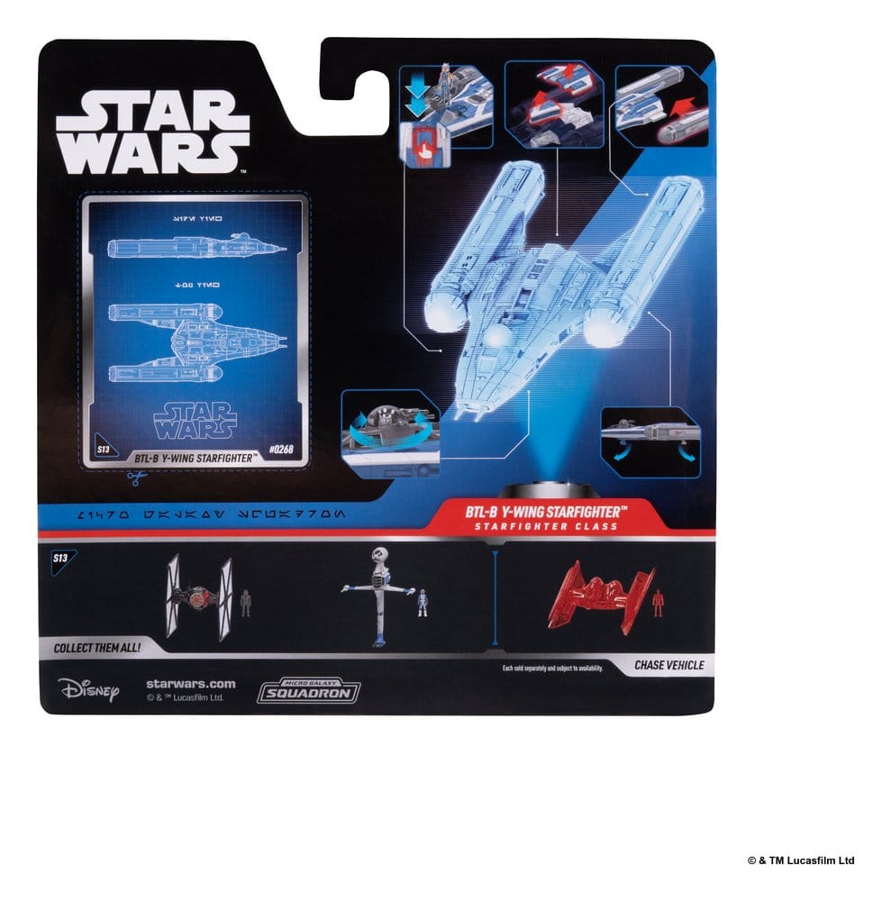 Star Wars véhicule Moyen & figurine set BTL-B Y-wing & Ahsoka & R7-A7