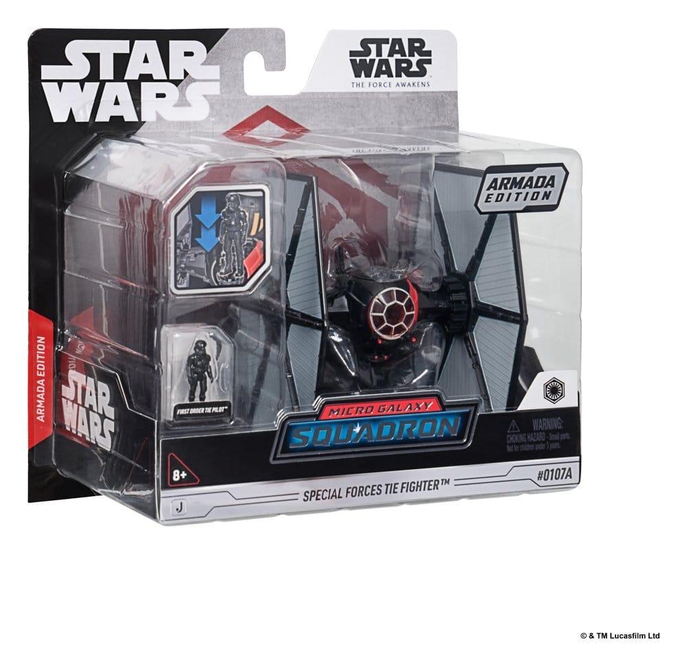 Star Wars Véhicule Moyen & Figurine set Chasseur TIE des Forces Spéciales & Pilote de Chasseur TIE du Premier Ordre (Édition Armada)