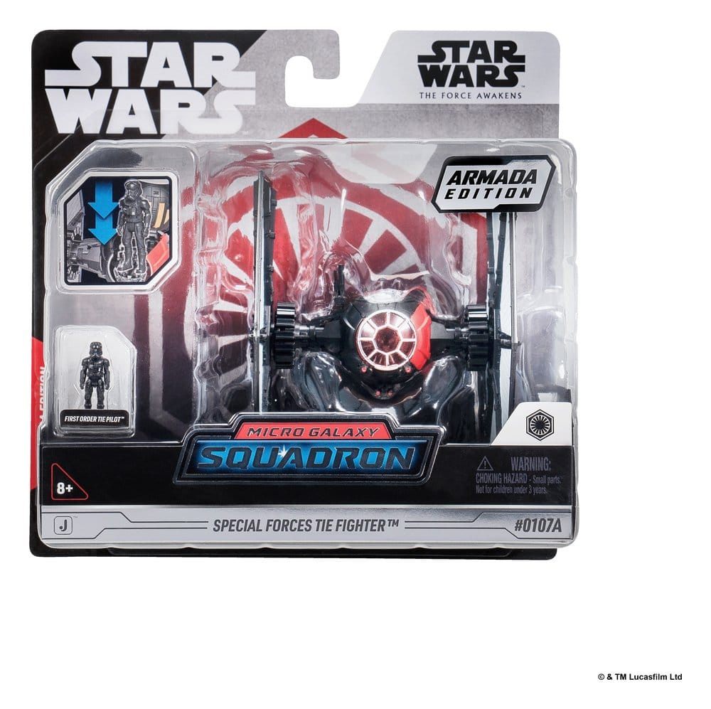 Star Wars Véhicule Moyen & Figurine set Chasseur TIE des Forces Spéciales & Pilote de Chasseur TIE du Premier Ordre (Édition Armada)