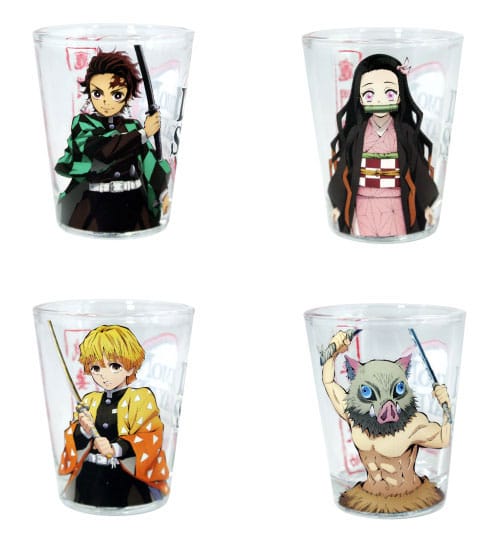 Demon Slayer pack 4 verres à shot Groupe 59 ml