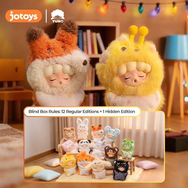 Yumo Angry animals figurines mini en peluche boîte surprise 9 cm présentoir (12)