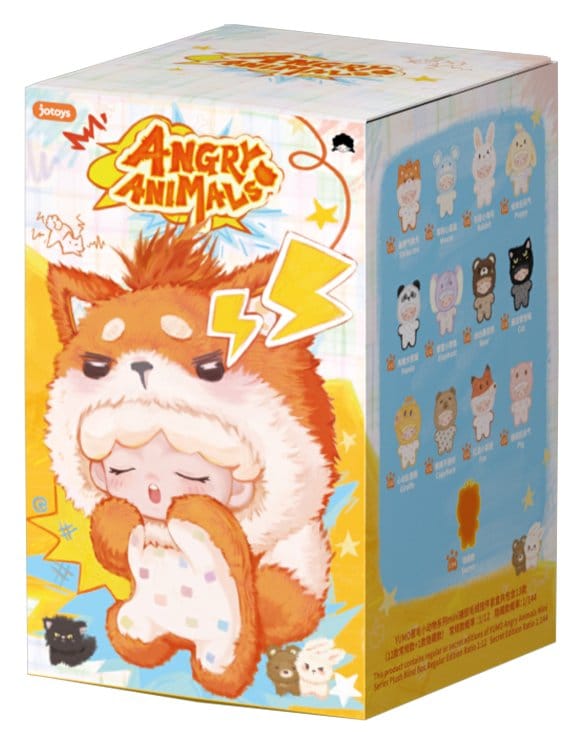 Yumo Angry animals figurines mini en peluche boîte surprise 9 cm présentoir (12)