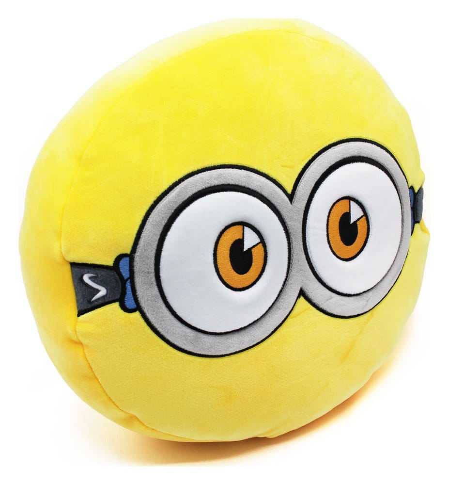 Minions 3 coussin rond en peluche brodé 30x10x30 cm