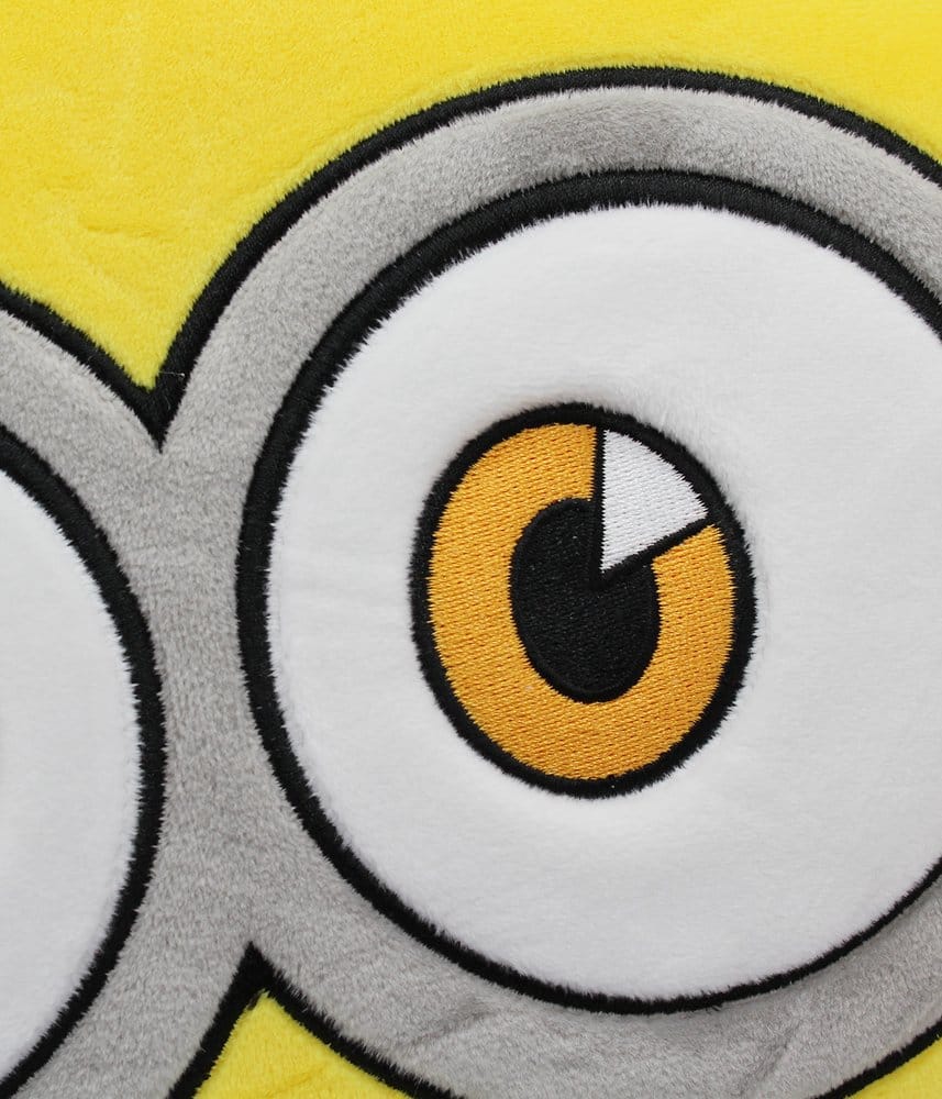 Minions 3 coussin rond en peluche brodé 30x10x30 cm