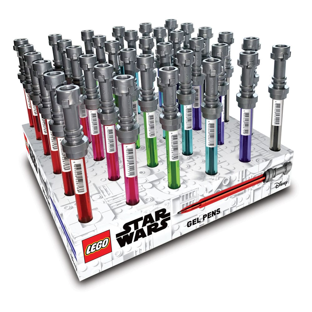 LEGO Star Wars présentoir stylos à bille à encre gel Sabre Laser (36)
