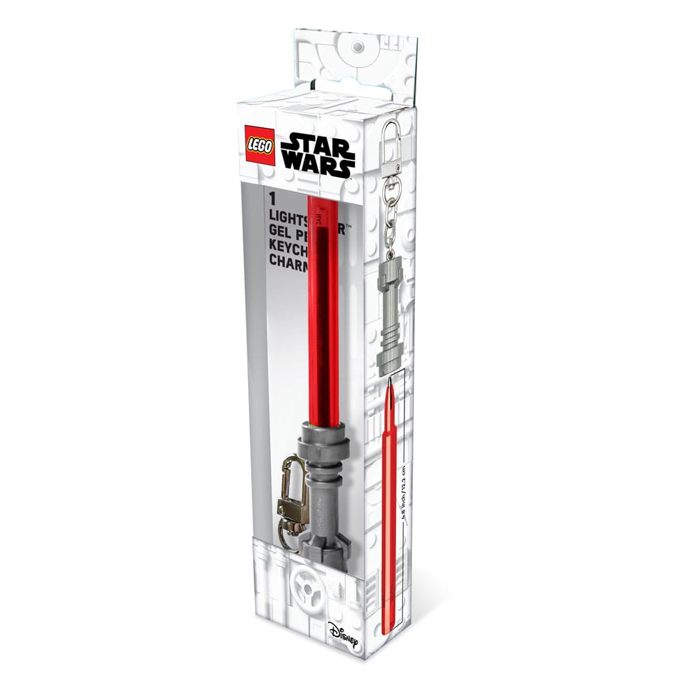 LEGO Star Wars stylo à bille à encre gel avec porte-clés lego Rouge