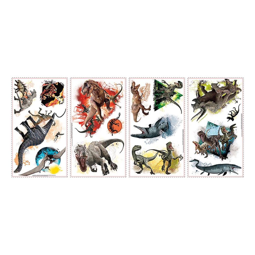 Jurassic World stickers 13 x 27 cm