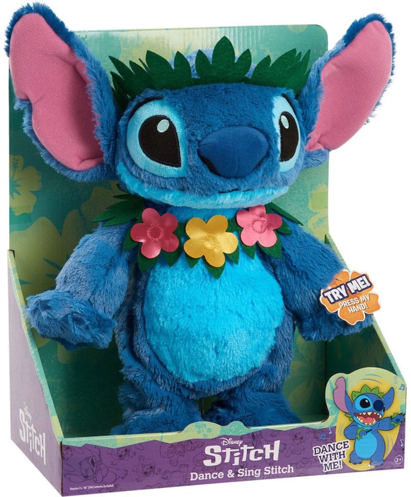 Lilo & Stitch peluche Fonctionnalité Danse et chant Stitch 38 cm