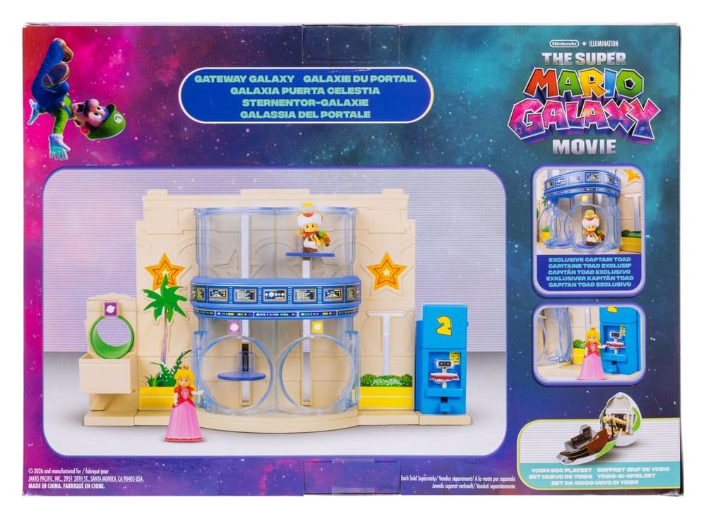 Super Mario Galaxy, le film diorama avec 2 minifigurines Galaxie du Portail