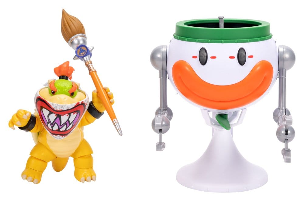 Super Mario Galaxy, le film figurine Bowser Jr. with Clown Car 13 cm