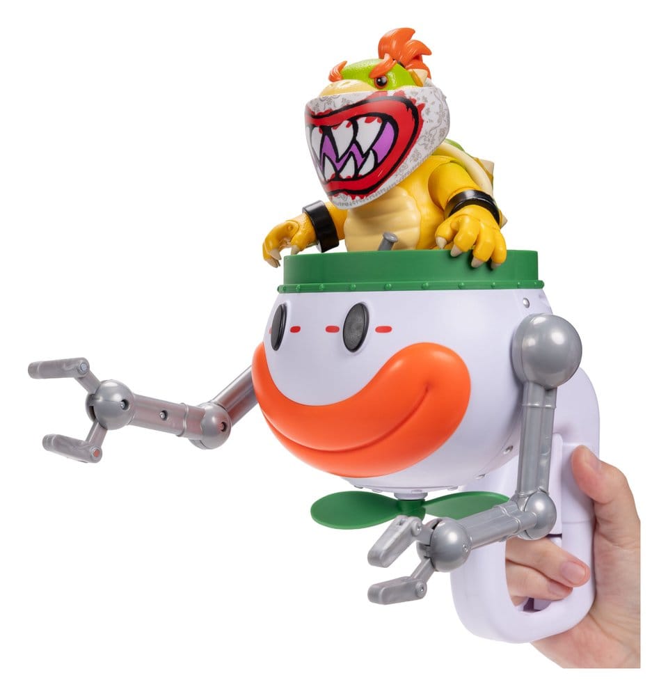 Super Mario Galaxy, le film figurine Bowser Jr. with Clown Car 13 cm