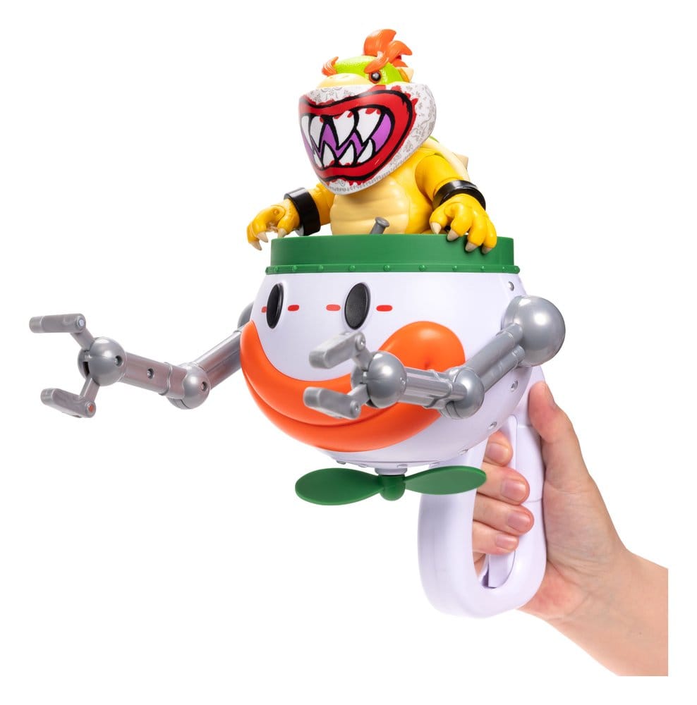 Super Mario Galaxy, le film figurine Bowser Jr. with Clown Car 13 cm