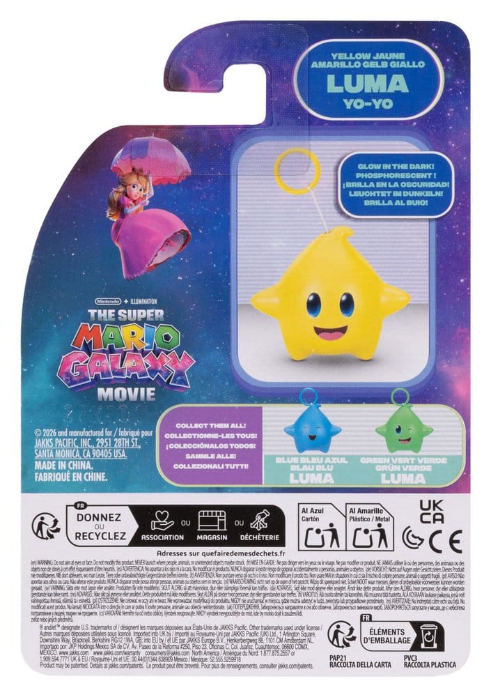 Super Mario Galaxy, le film assortiment Luma Star Yo-Yos (12)