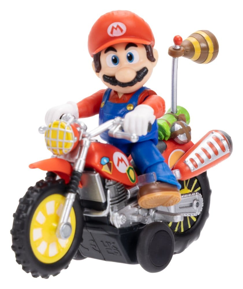 Super Mario Galaxy, le film figurine avec Moto à Rétrofriction Mario 6 cm