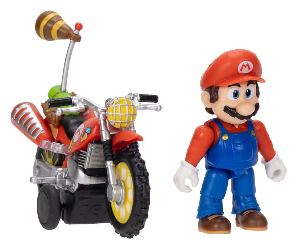 Super Mario Galaxy, le film figurine avec Moto à Rétrofriction Mario 6 cm
