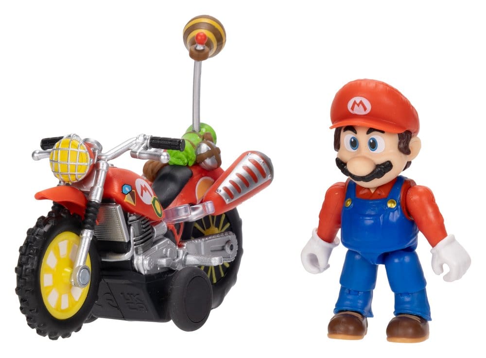 Super Mario Galaxy, le film figurine avec Moto à Rétrofriction Mario 6 cm