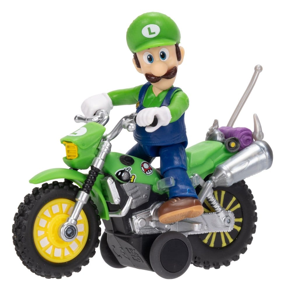 Super Mario Galaxy, le film figurine avec Moto à Rétrofriction Luigi 6 cm