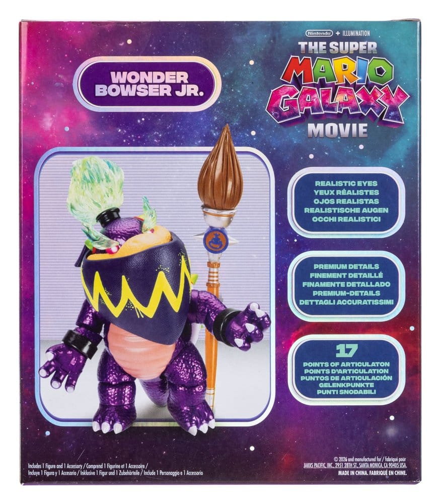 Super Mario Galaxy, le film figurine Wonder Bowser Jr. 13 cm