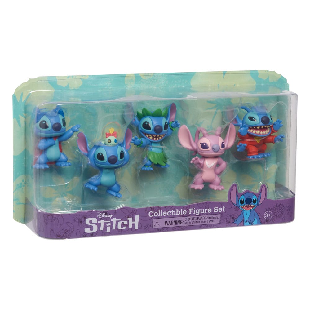 Lilo & Stitch pack 5 figurines Stitch Collectible Figure Set 5 cm