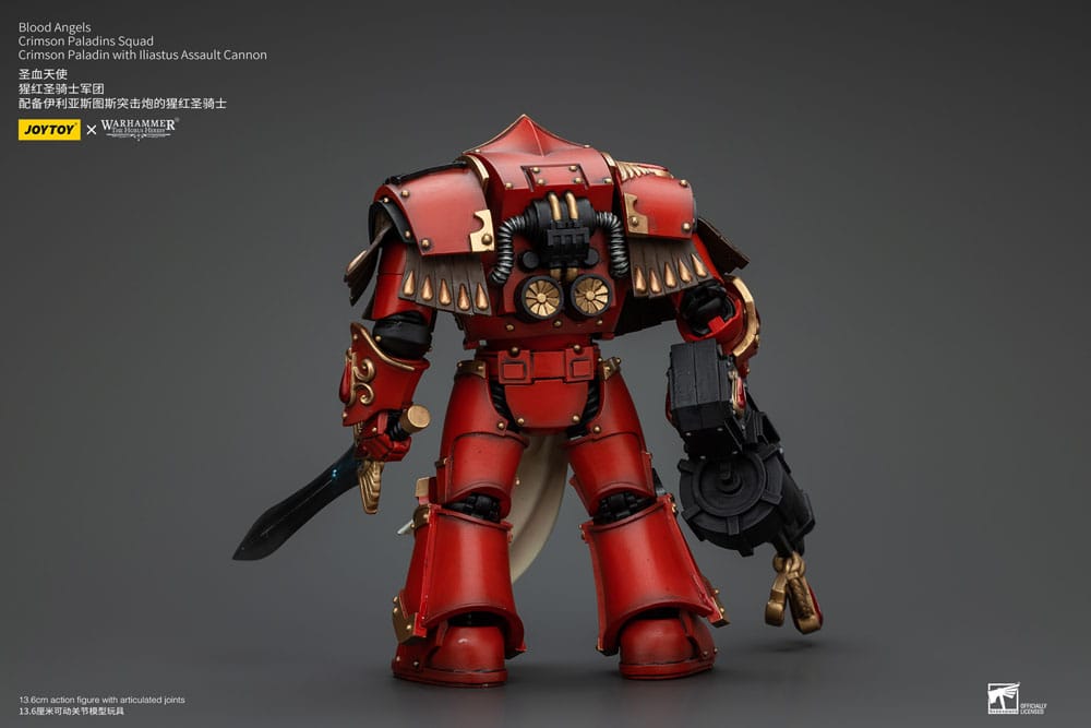 Warhammer The Horus Heresy figurine 1/18 Blood Angels Crimson Paladins Squad Crimson Paladin with Iliastus Assault Cannon 14 cm