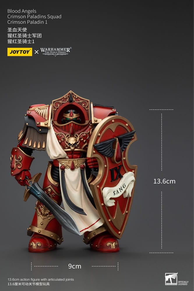 Warhammer The Horus Heresy figurine 1/18 Blood Angels Crimson Paladins Squad Crimson Paladin 1 14 cm