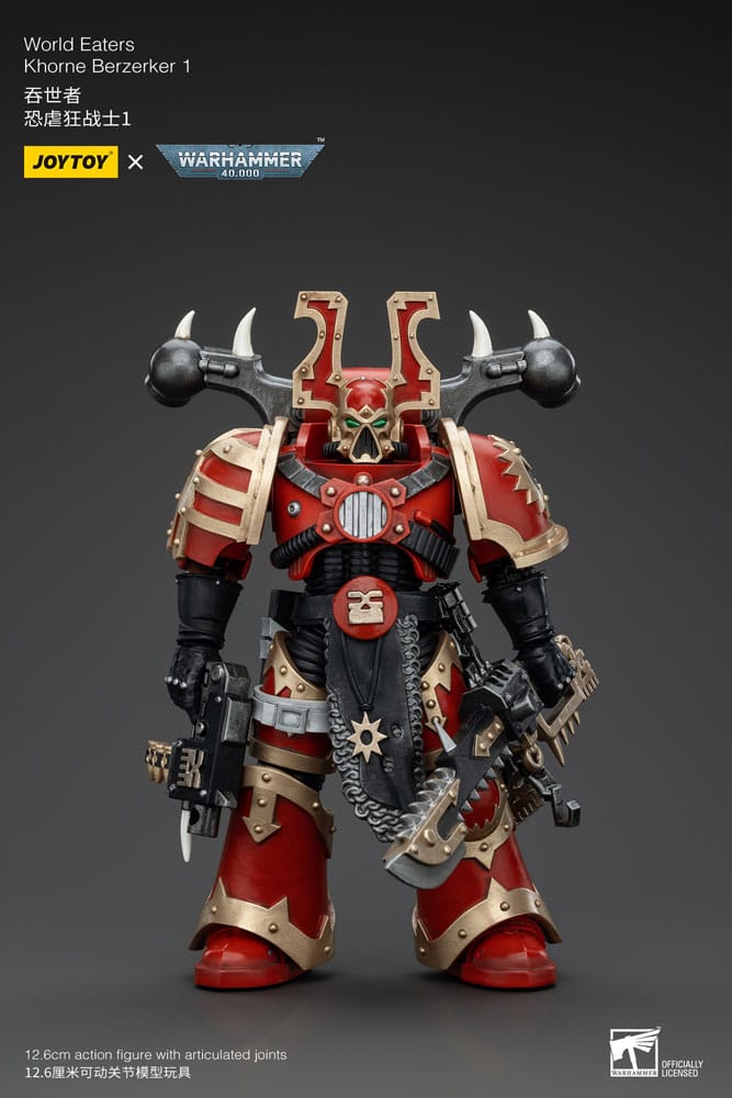 Warhammer 40k figurine 1/18 World Eaters Khorne Berzerker 1 13 cm