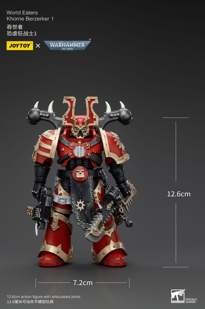 Warhammer 40k figurine 1/18 World Eaters Khorne Berzerker 1 13 cm