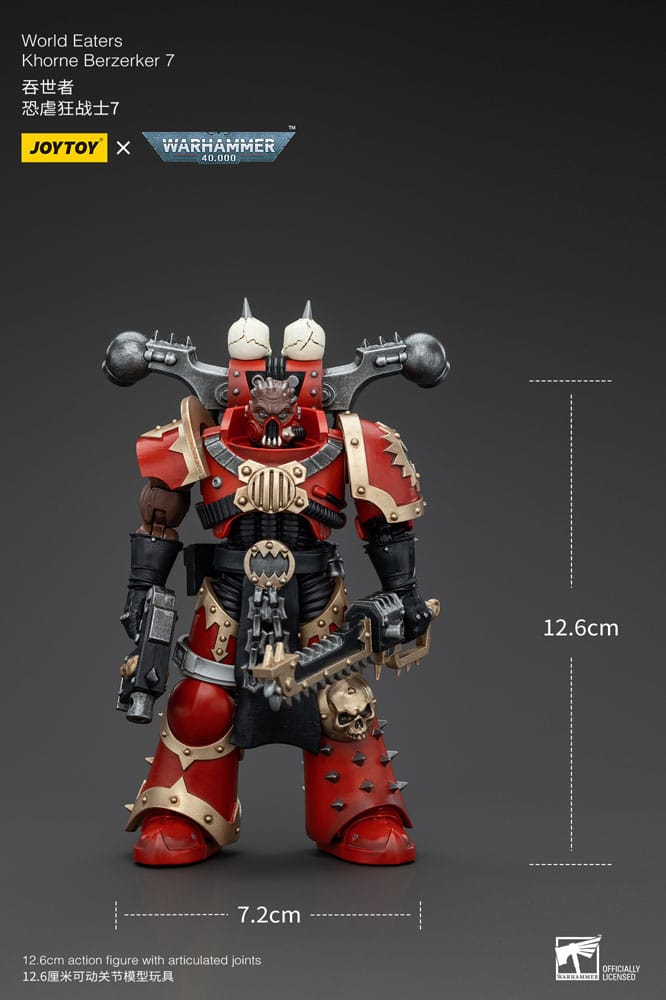 Warhammer 40k figurine 1/18 World Eaters Khorne Berzerker 7 13 cm