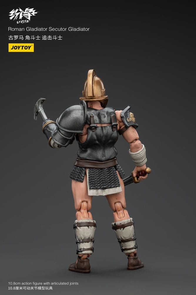 Strife figurine 1/18 Roman Gladiator Secutor Gladiator 11 cm