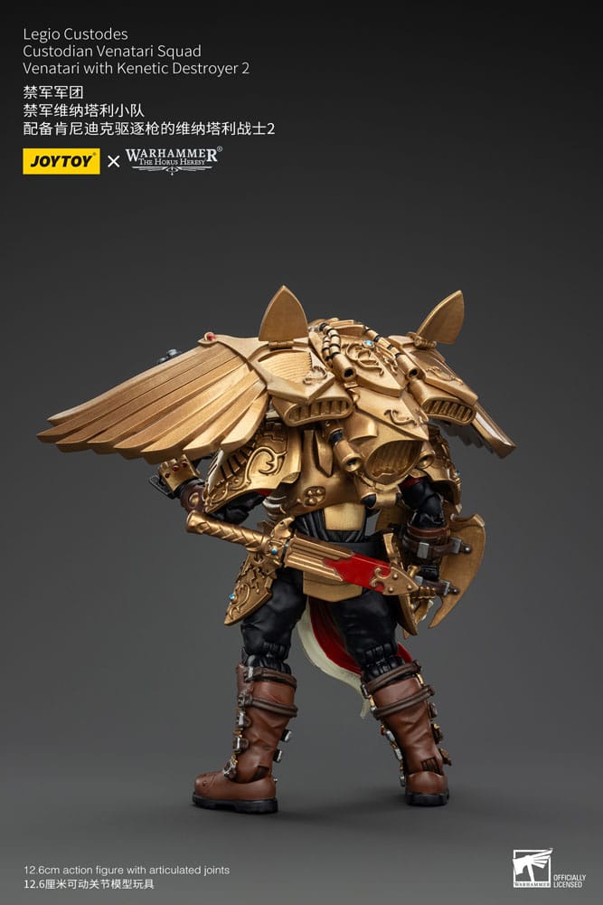 Warhammer The Horus Heresy figurine 1/18 Legio Custodes Custodian Venatari Squad Venatari with Kenetic Destroyer 2 13 cm