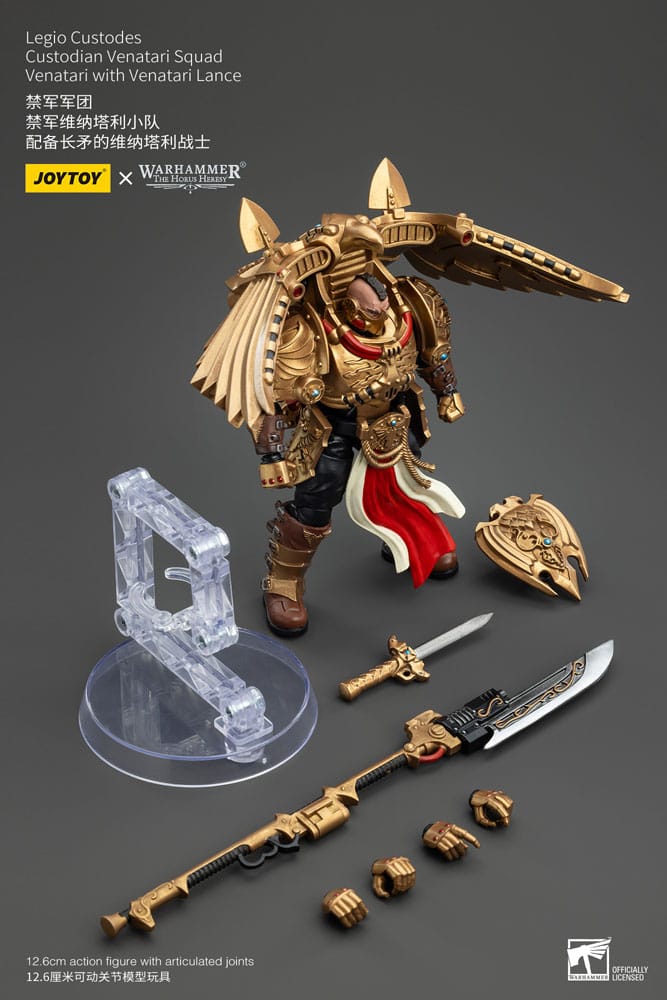 Warhammer The Horus Heresy figurine 1/18 Legio Custodes Custodian Venatari Squad Venatari with Venatari Lance 13 cm