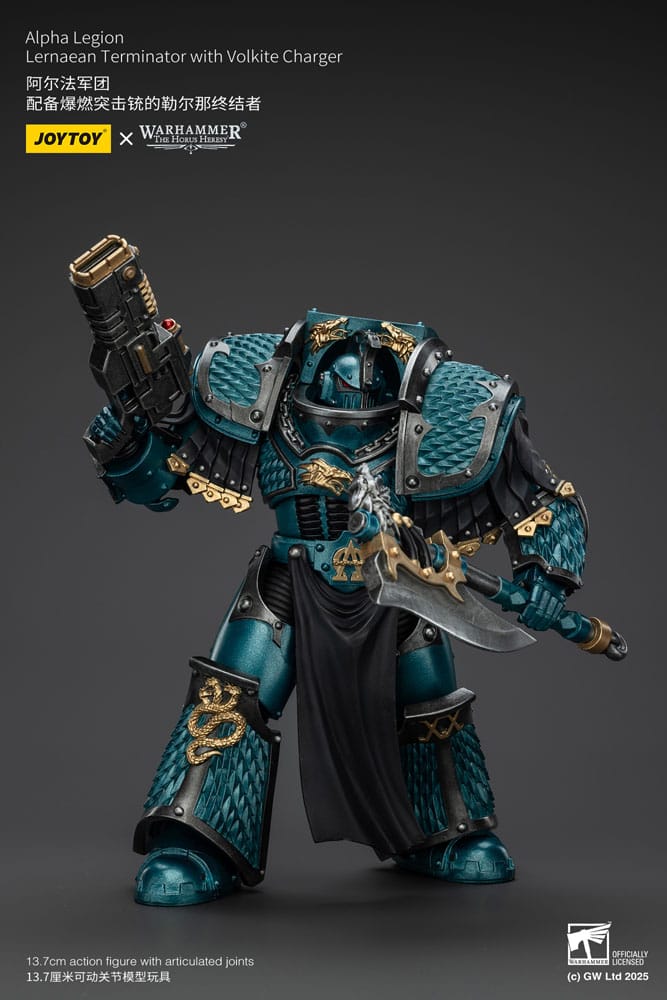Warhammer The Horus Heresy figurine Alpha Legion Lernaean Terminator with Volkite Charger 20 cm