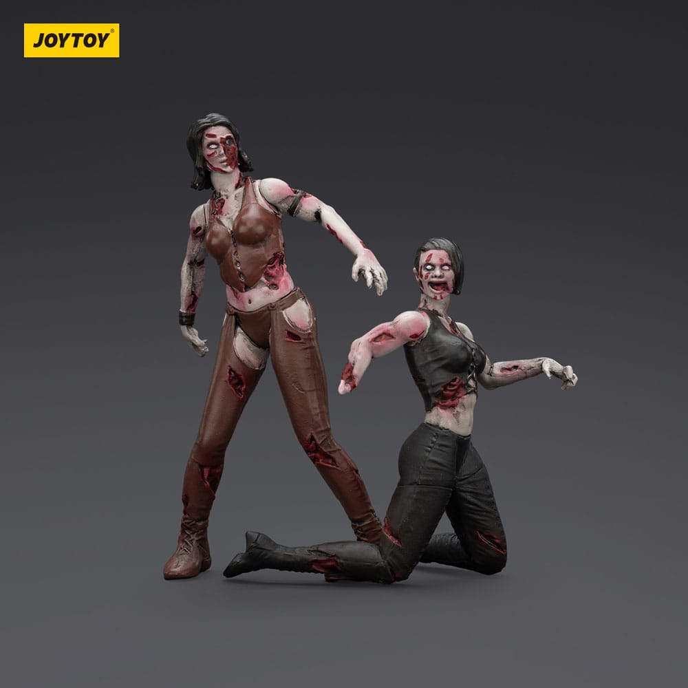 Zombie pack 2 figurines Dark Source Female wrestlers 8 cm