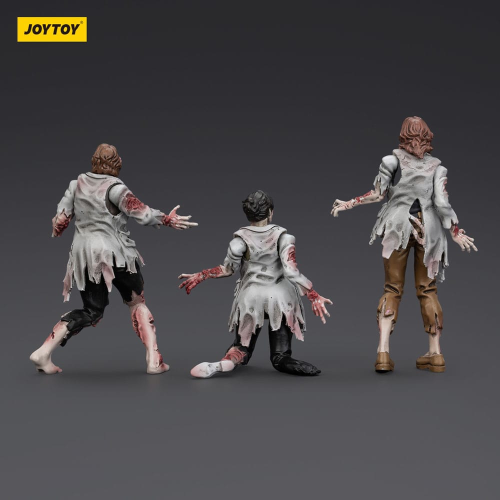 Zombie pack 3 figurines Dark Source Scientists (Female) 8 cm