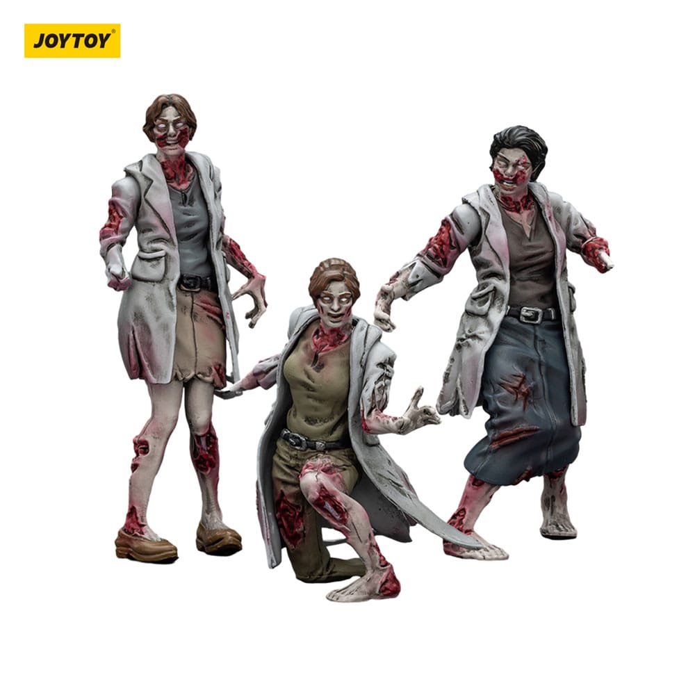 Zombie pack 3 figurines Dark Source Medics 8 cm