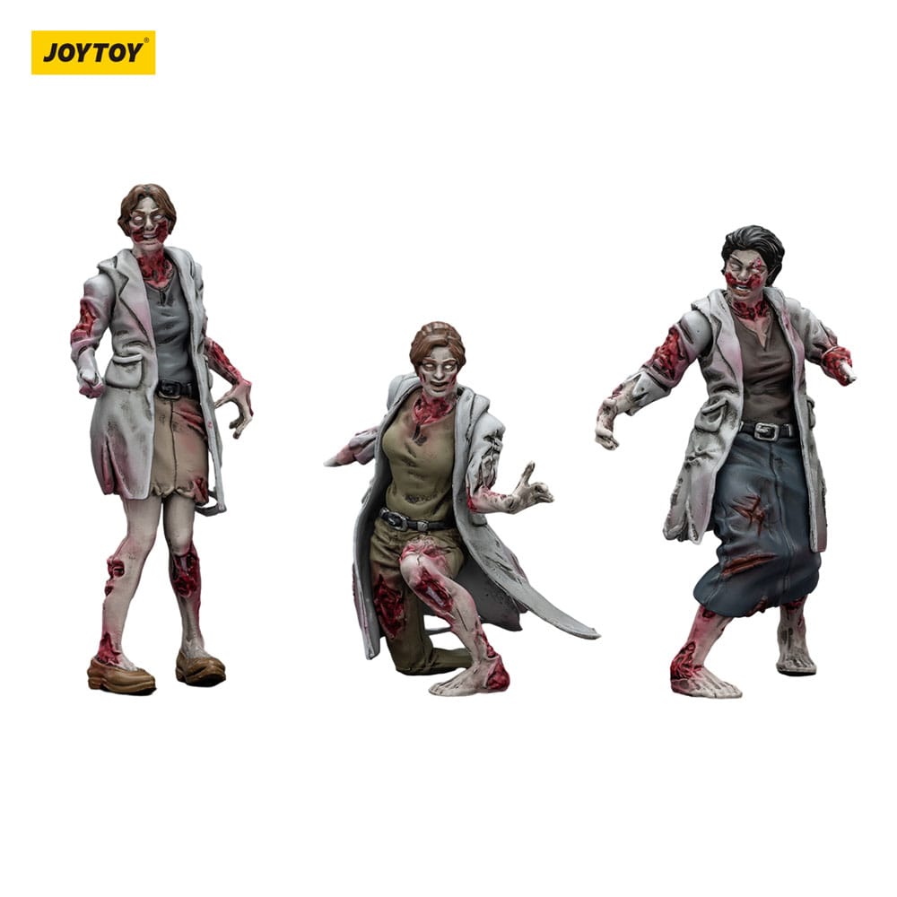 Zombie pack 3 figurines Dark Source Medics 8 cm