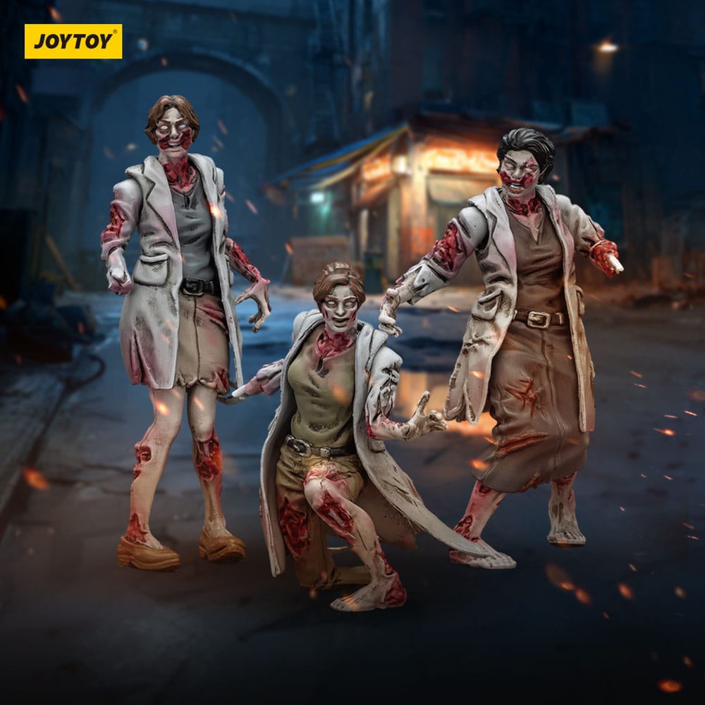 Zombie pack 3 figurines Dark Source Medics 8 cm