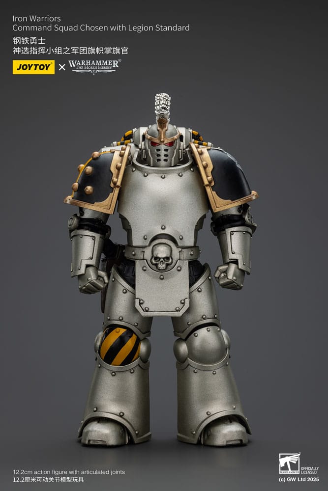 Warhammer The Horus Heresy figurine 1/18 lron Warriors Command Squad Chosen with Legion Standard 12 cm