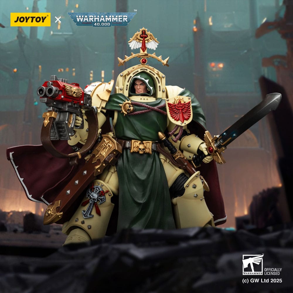 Warhammer 40,000: Dark Angels figurine Belial Grand Master of The Deathwing With the Sword of Silence and Storm Bolter 14 cm